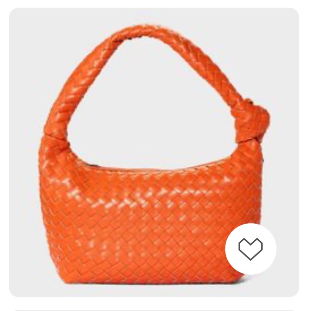 A New Day Orange Woven Handbag